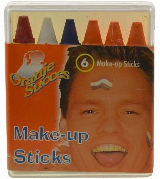 Foto van Oranje make up sticks - 1d . 1 doos via drogist