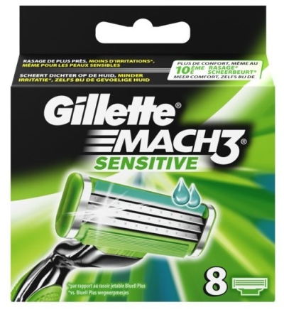 Gillette mach3 sensitive mesjes 8st  drogist