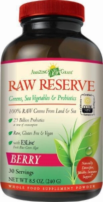 Foto van Amazing grass raw reserve berry green superfood 240g via drogist