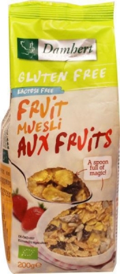 Foto van Damhert ontbijt muesli fruit noten 200g via drogist