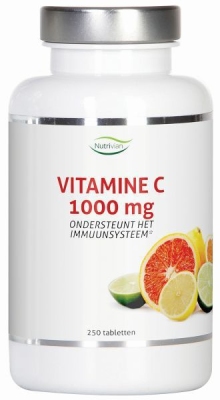 Foto van Nutrivian vitamine c1000 mg 250tab via drogist
