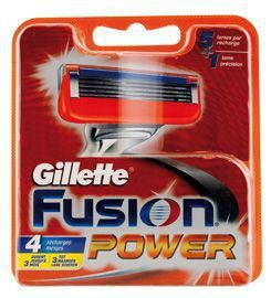 Foto van Gillette scheermesjes fusion power 4 stuks via drogist
