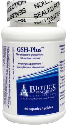 Foto van Biotics gsh plus glutathion 150mg 60cap via drogist