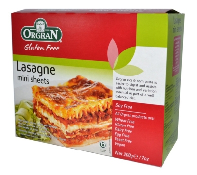 Orgran lasagnebladen mini 200gr  drogist