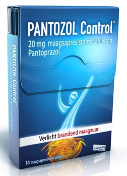 Foto van Pantozol control 20 mg 14tab via drogist