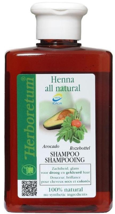 Foto van Herboretum henna all natural shampoo droog/gekleurd haar 300ml via drogist