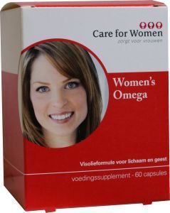 Foto van Care for women womens omega 60cap via drogist