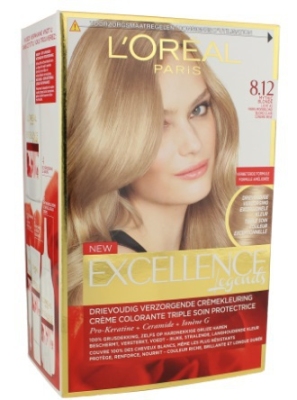 Foto van L'oréal paris excellence creme haarverf 8.12 blond legend 1st via drogist