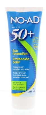 Foto van No-ad zonnebrand lotion sun tan spf50+ 250ml via drogist