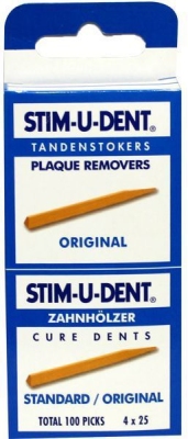 Foto van Stimudent tandenstokers 4x25st via drogist