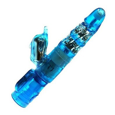 Foto van Medex twinturbo dophin vibrator blue 1 stuk via drogist