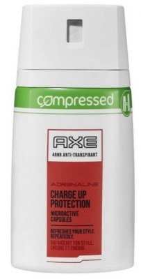 Axe deodorant spray compressed adrenaline 100ml  drogist