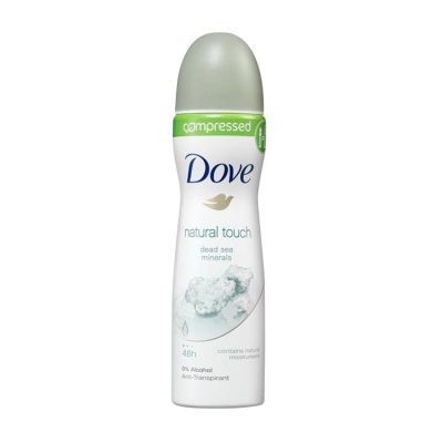 Foto van Dove deodorant spray compressed natural touch 75ml via drogist