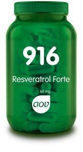 Foto van Aov 916 resveratrol forte 60 mg 60cap via drogist