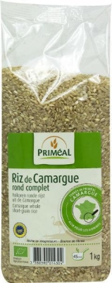 Foto van Primeal volkoren ronde rijst camargue 1000g via drogist