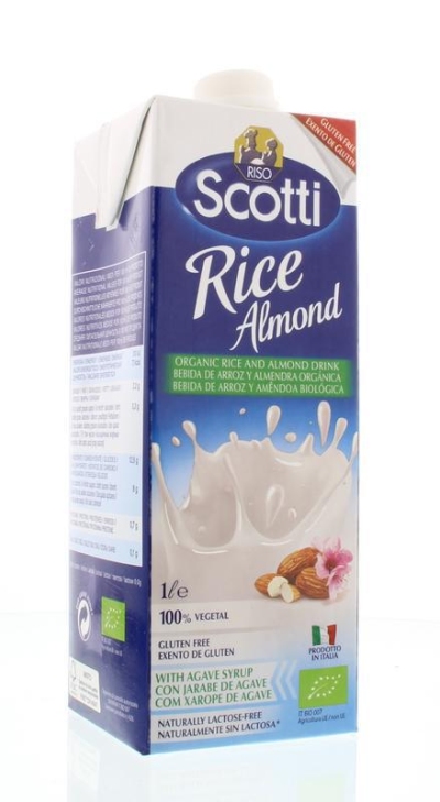 Foto van Riso scotti rice drink almond 1000ml via drogist