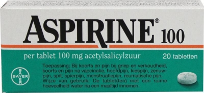 Aspirine 100mg 20tab  drogist