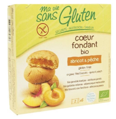 Foto van Ma vie sans koekjes met abrikoos / perzik glutenvrij 6 x 2 stu 6x2st via drogist