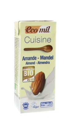 Foto van Ecomil cuisine amandel 24 x 200ml via drogist