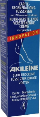 Foto van Akileine droge voeten creme blauw 50ml via drogist