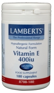 Foto van Lamberts vitamine e 400ie natuurlijk 180vc via drogist