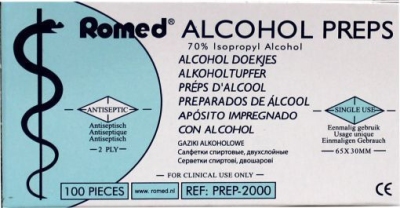 Romed alcoholdoekjes 100st  drogist