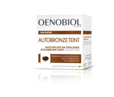 Foto van Oenobiol skin support autobronze teint capsules 30cp via drogist