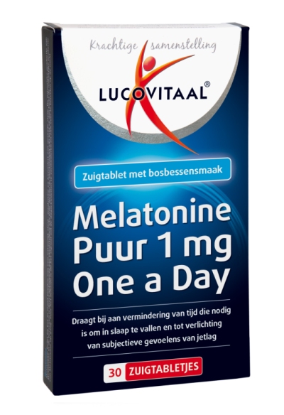 Foto van Lucovitaal melatonine 1 mg 30st via drogist