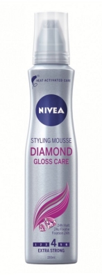 Nivea hair mousse diamond gloss 150ml  drogist