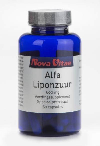 Foto van Nova vitae alfa liponzuur 600 mg 60ca via drogist