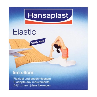 Hansaplast elastic family 5m x 6cm 1st  drogist
