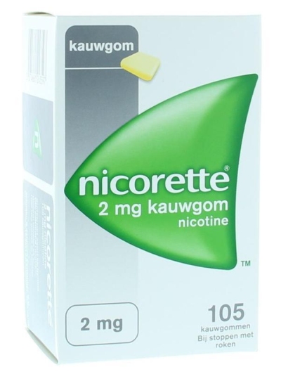 Nicorette nicotinekauwgom 2mg classic 105st  drogist