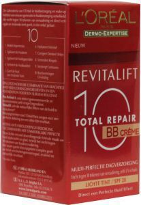 Foto van L'oréal paris anti-rimpel dagcreme revitalift 10 repair light 50ml via drogist
