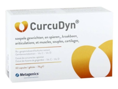 Foto van Metagenics curcudyn curcuma 60 capsules via drogist