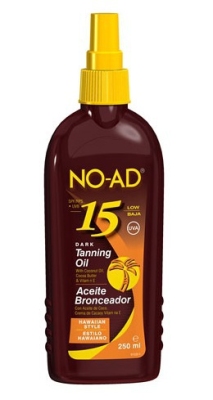 Foto van No-ad hawaiian tanning oil spray spf15 250ml via drogist