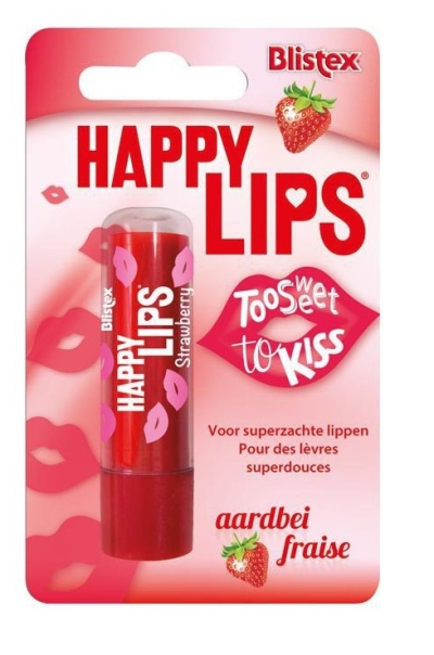 Foto van Blistex happy lips aardbei 1st via drogist