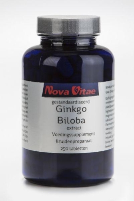 Foto van Nova vitae ginkgo biloba extract 60mg 250tab via drogist