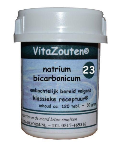 Foto van Vita reform van der snoek natrium bicarbonaat celzout 23/6 120tab via drogist