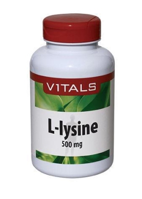 Foto van Vitals l-lysine 500 mg 60vcap via drogist