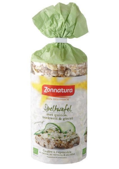 Zonnatura speltwafels met quinoa 100g  drogist