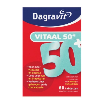 Foto van Dagravit vitaal 50+ blister 60tab via drogist