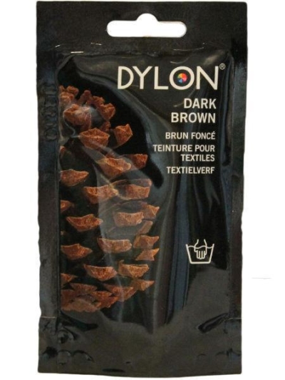 Foto van Dylon textielverf dark brown 11 50g via drogist
