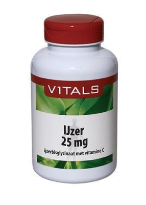 Vitals ijzer 25 mg met vitamine c 100cap  drogist