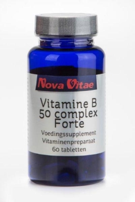 Foto van Nova vitae vitamine b50 complex 60tab via drogist
