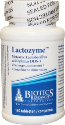 Foto van Biotics lactozyme acidophyllus 180tab via drogist