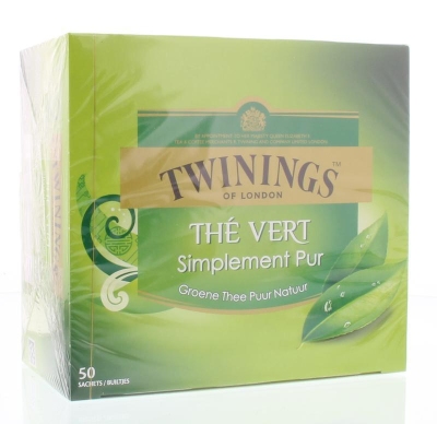 Foto van Twinings pure green tea 50st via drogist