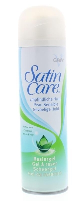 Foto van Gillette woman satin care scheergel gevoelige huid 200ml via drogist