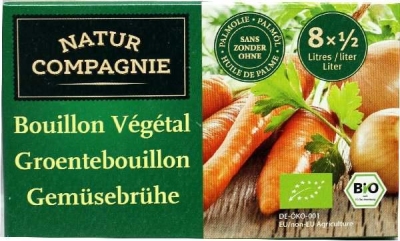 Foto van Natur compagnie groentebouillonblokjes met zout 12 x 12 x 84g via drogist