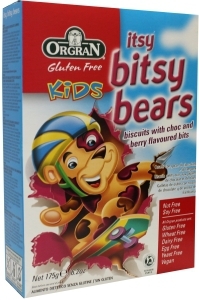 Orgran itsy bitsy bears chocolate/berry 175g  drogist