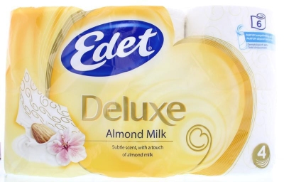 Edet toiletpapier 4 laags almond milk 6st  drogist